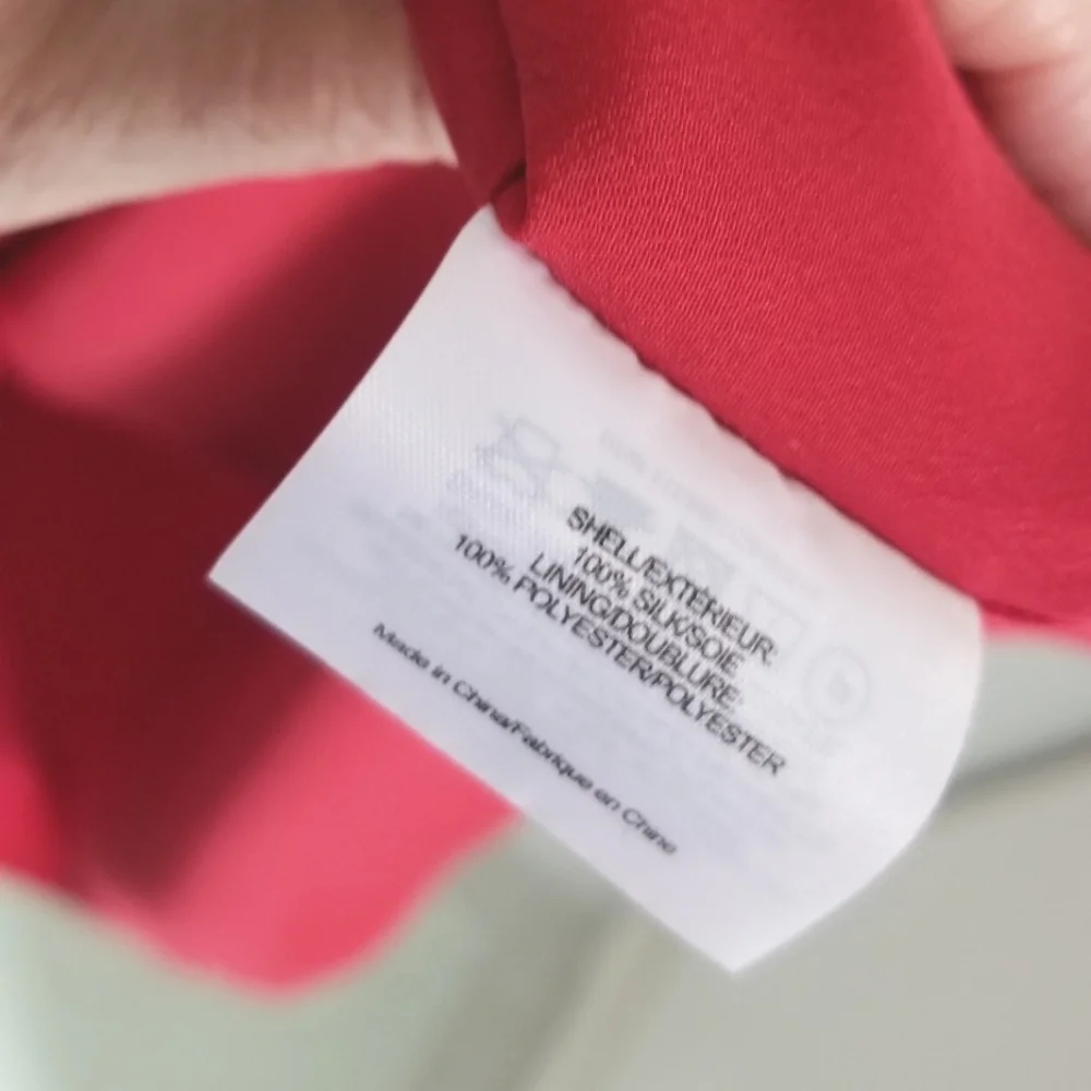 Tory Burch Red Silk sleeveless ruffle dress